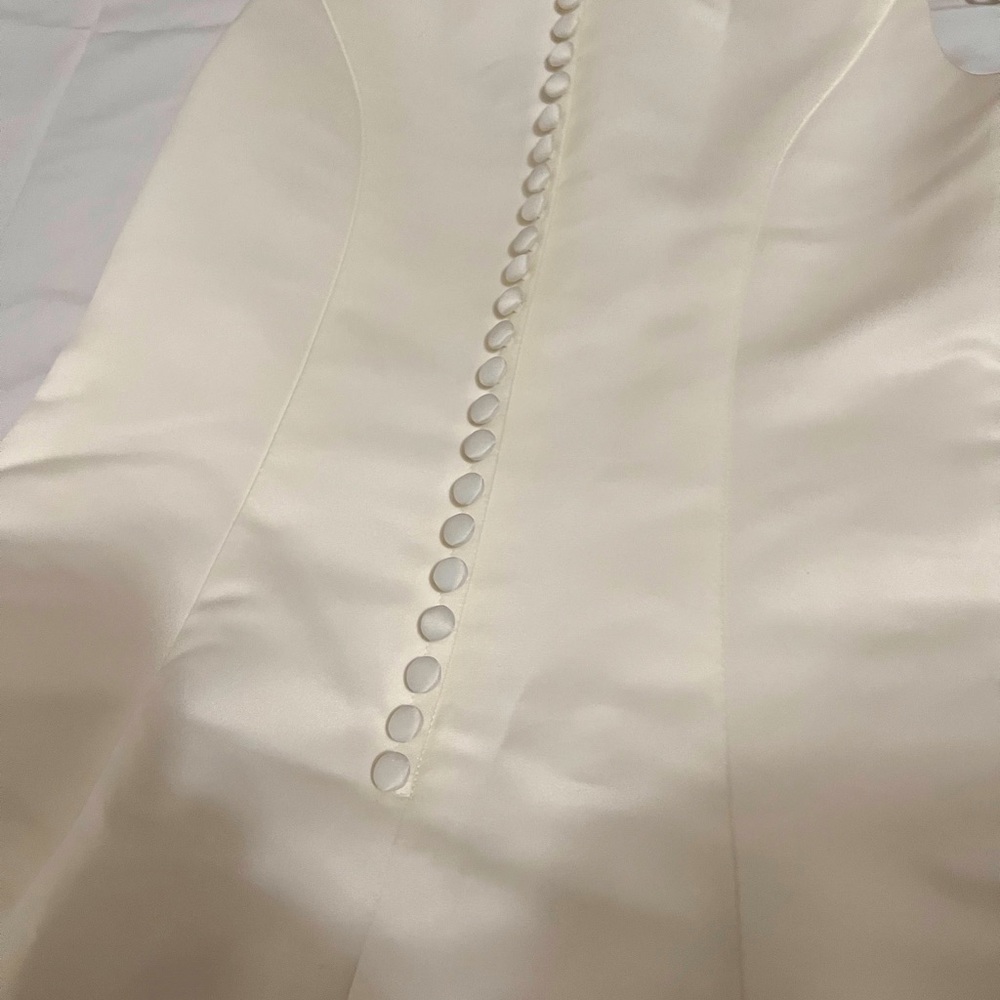 Beautiful David’s Bridals-Ivory Dress-Girl’s Size 12-Preowned-Good Condition - Picture 10 of 15